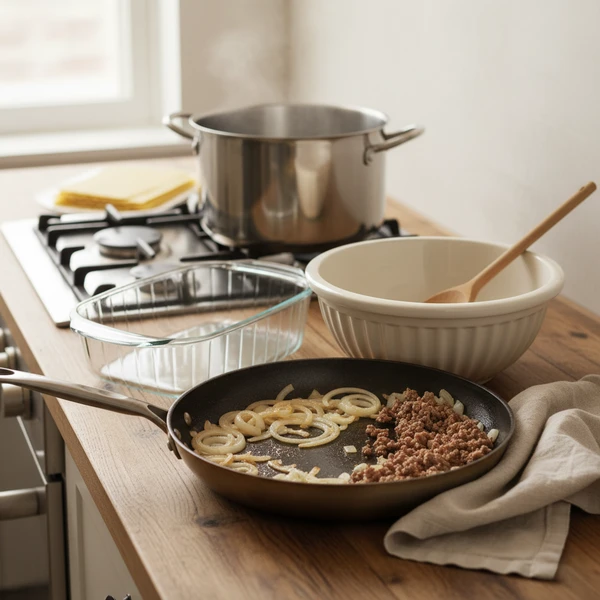 Kitchen equipment for lasagna