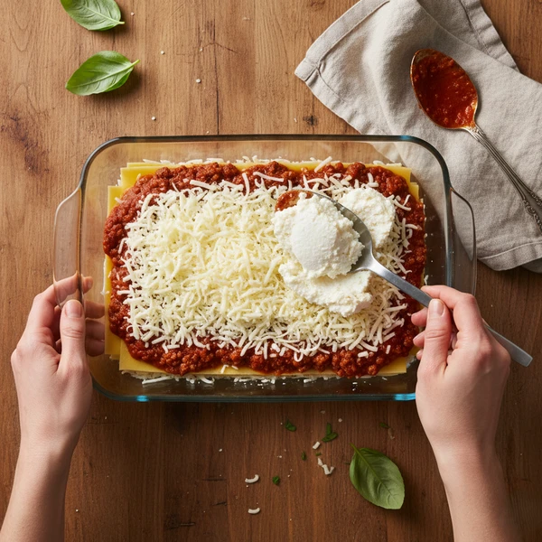 Assembling lasagna layers