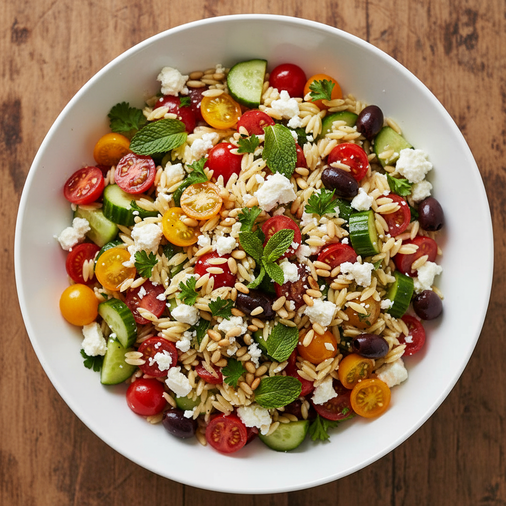Vibrant Mediterranean Orzo Salad