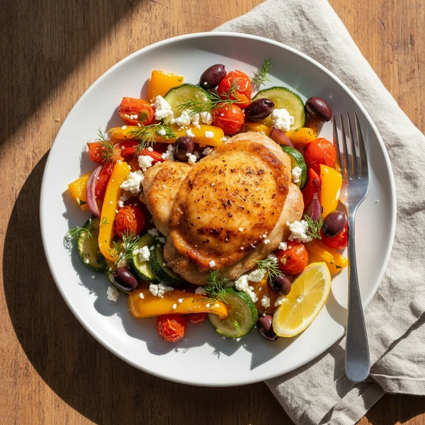 Sheet Pan Greek Chicken & Veggies