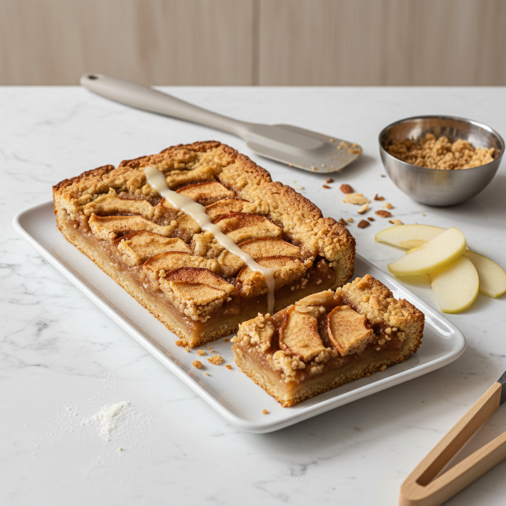Classic Apple Bars with Oat Crumble Topping