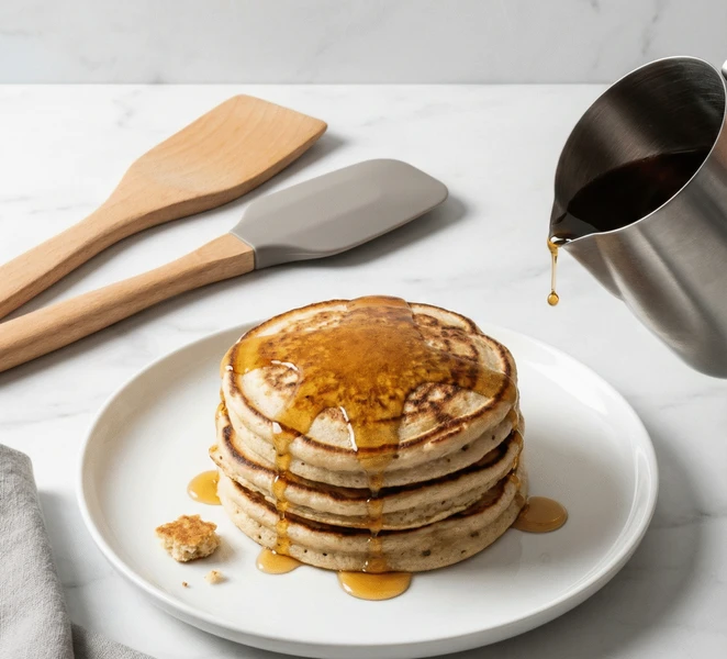 fluffy vegan pancakes