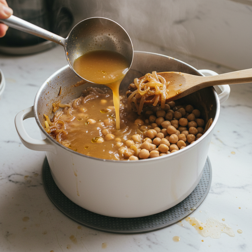 Step 3: Add Chickpeas