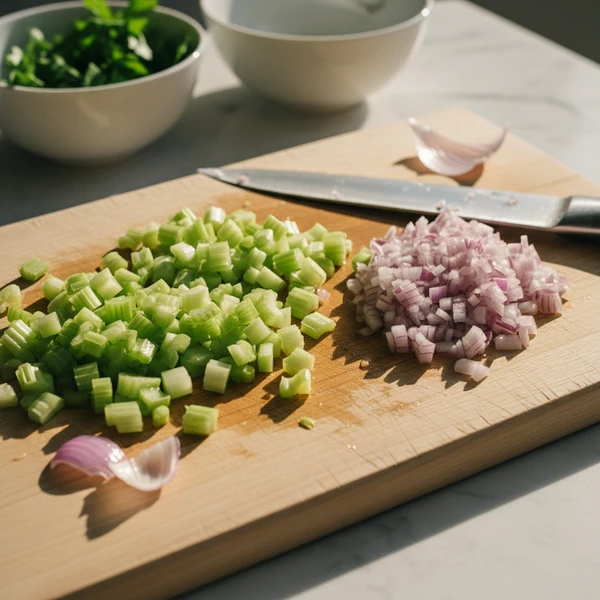 Step 4: Chop and Add Vegetables